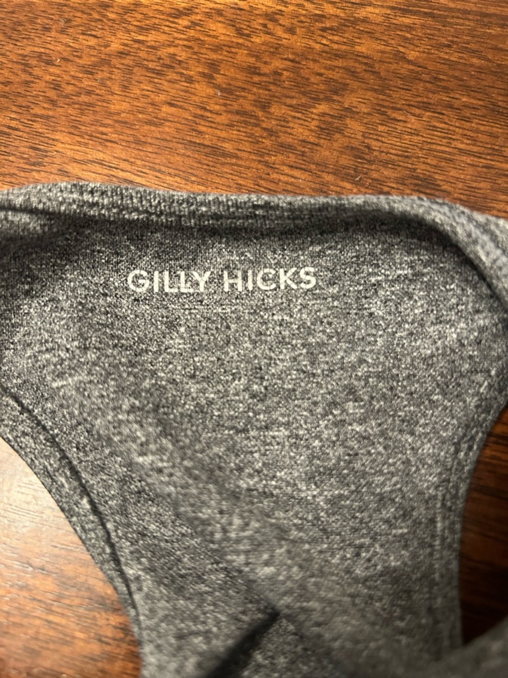 Gilly Hicks Heather Gray Cropped Tank Top - Picture 3 of 3